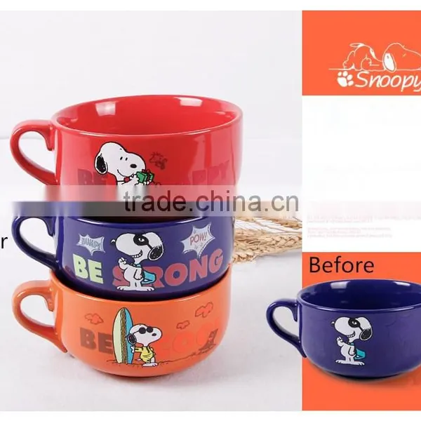 5" Kids Cute Spoopy Color Changing Bowl photo-2