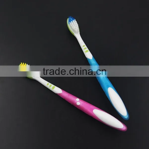 Top Quality Nylon Bristles for Adult Anti Bacterial Double Color Lovely Kids Toothbrushes photo-3