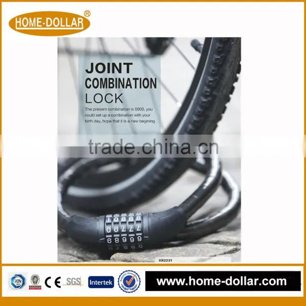 Silicone Material Eco-friendly Combination 5-digit Password Steering Lock Motorcycle photo-3