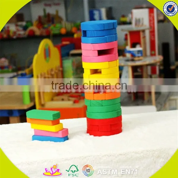 Wholesale Colorful Baby Stacking Blocks Wooden Promotional Bricks Toy Top Fashion Wooden Baby Stacking Blocks Toy W13D119 photo-2