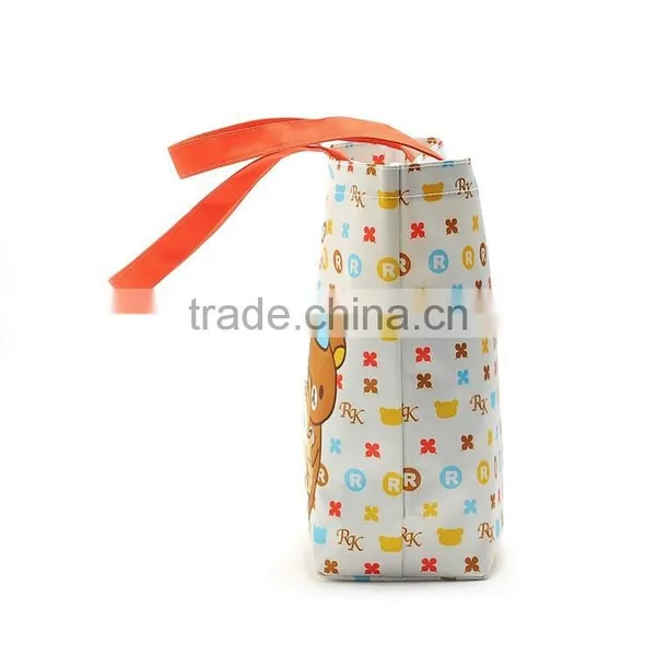 Cute Bear Printing Nylon Shopping Tote Bag,Wholesale Women Nylon Tote Bag photo-3