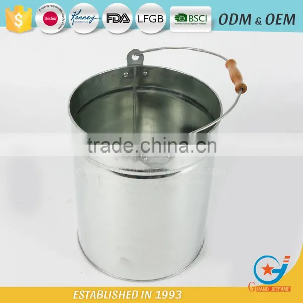 Galvanized Pail Cast Iron Trash Can