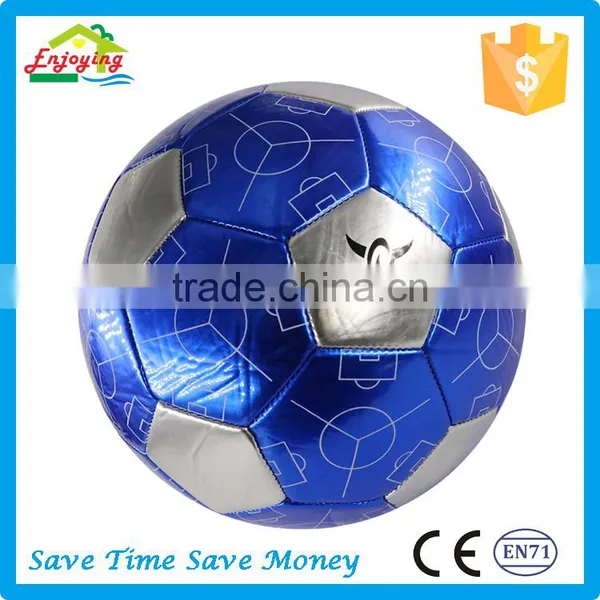 Best Selling Pvc Shiny Laser Machine Stitched Size 5 4 3 2 1 Football Soccer Ball photo-2