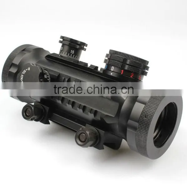 Compact Red Green Dot Riflescope With Red Laser Attached photo-6