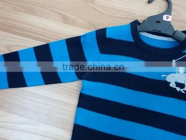 (KD0442) Boys Knitting Stripe Sweaters photo-4