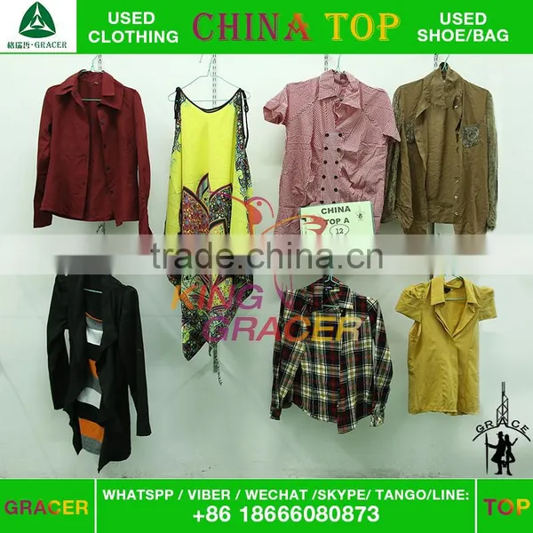 Japan Style Branded Ladies Cotton Blouse Used Clothes In Bales Price photo-6
