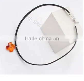 Sparkling Crystal Fishing Wire Necklace Simple Wire Necklace With cz Crystal Sotne High End Crystal Necklace Elegent Jewelry photo-4