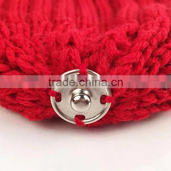 Myfur Lady Fashion Real Raccoon Fur Pompom Striped Knit Hat Wholesale photo-4