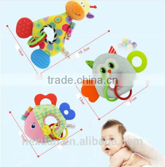Baby Teethers Teething, Relief Teething Toys Soft Teething Bell Rings photo-6