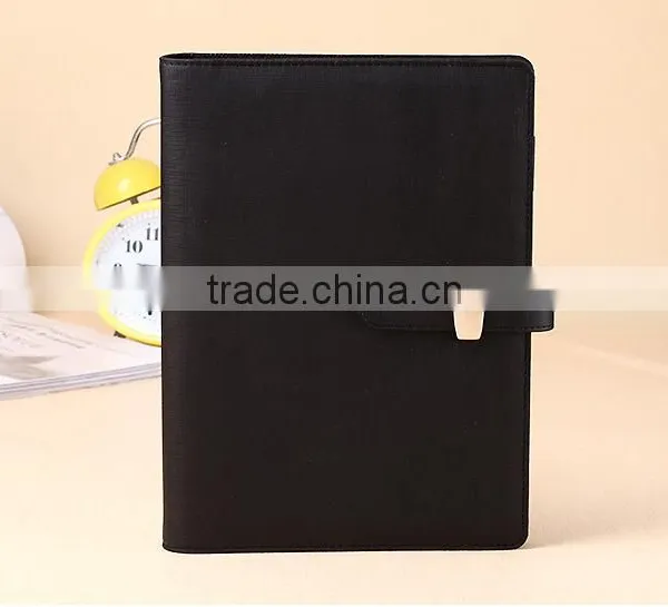 Custom Faux Leather Planner 6 Holes Loose Leaf Binder Clip Diary Notebook photo-4