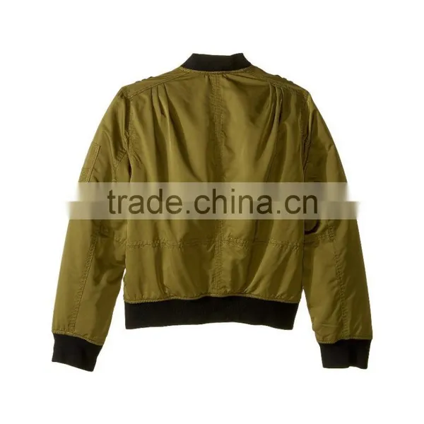 2017 Fashion Style Custom Logo Baby Kids Boys Winter Quilted Bomber Jacket Wholesale in China photo-6