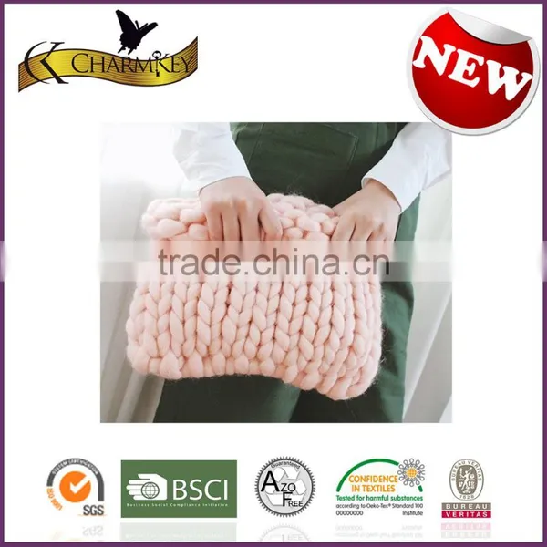 Charmkey Popular Thick Yarn 100 Acrylic Hand Knitting Yarn Chunky Roving Yarn photo-6