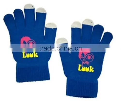 Wholesale Cheap Custom Knit Smartphone Gloves For ALL Touch Screen Devices