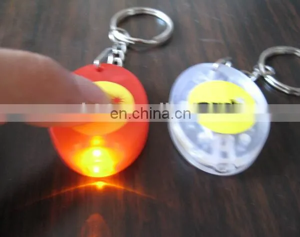 Good Quality Oval Shape Led Keychain Promotion Led Keyring photo-5