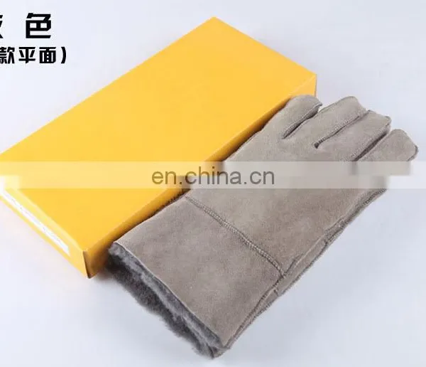 Factory Wholesale 100% Real Sheepskin Fur Gloves photo-6