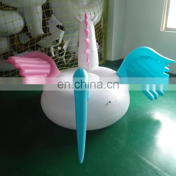 6P Giant Swimming Inflatable Pegasus Pink and Blue Wings Pool Float With EN71 Certification photo-5
