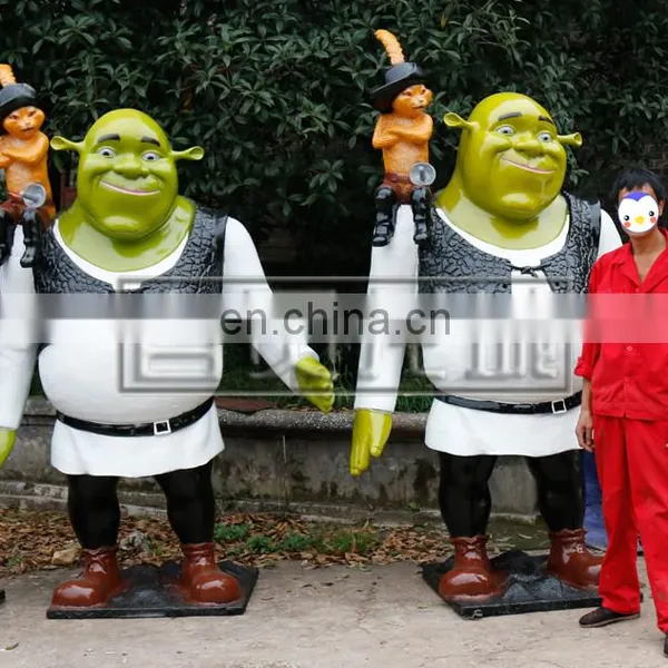 Customized Fiberglass Shrek Statue for Sale photo-3