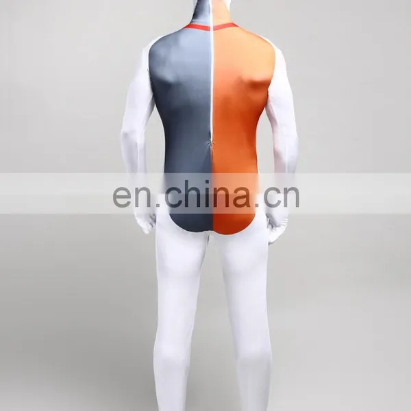 Full Body Tiger Stripes Lycra Zentai Halloween Party Animal Print Cat Costume photo-3