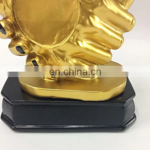2016 New Peace Handshake Handicraft Office Cooperation Souvenir Ornaments Resin Trophy photo-4