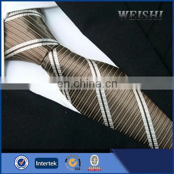 100% Silk Woven Tie Fashion Stripe Printed Mens Ties photo-2