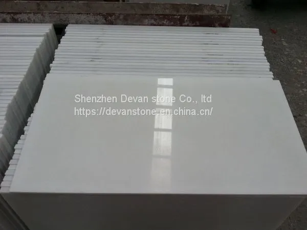China Pure White Marble White Jade Marble Slab Floor Tile photo-2
