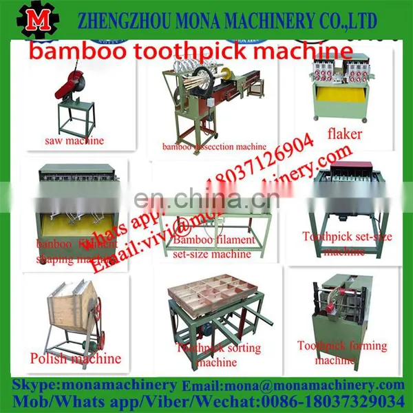 Full-line Automatic Bamboo Timbered Toothpicks Making Machine photo-3