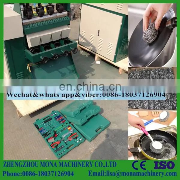 Sponge Dish Cleaning Ball Stainless Steel Wire Washing Scourer for Making Machine photo-4