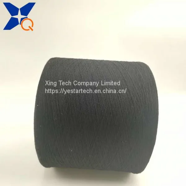 Carbon 20D Wrap Black Bamboo Fiber Yarn Ne16 Touchscreen Gloves-XTAA201 photo-3