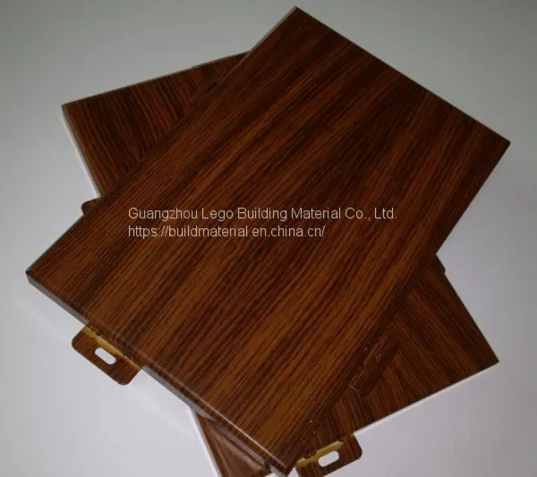 Shaped Aluminum Veneer Oak Grain Shopping Mall photo-2