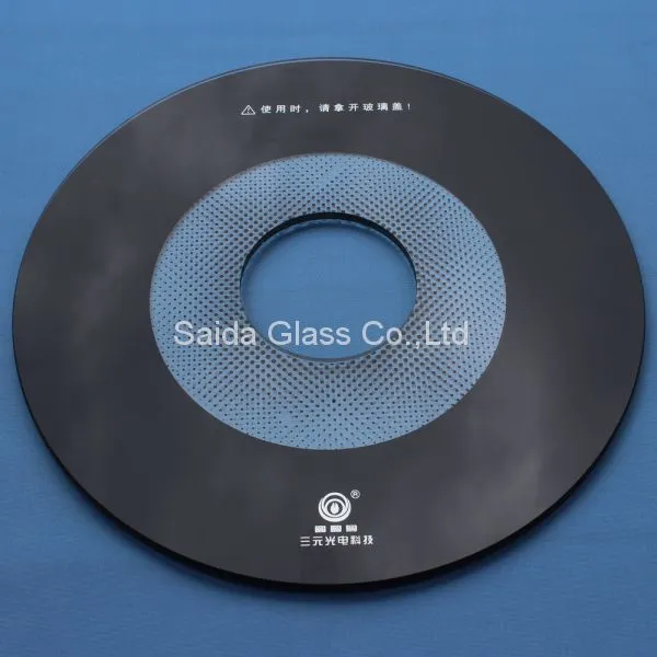 Customised Float Glass Top Cover Glass in Round Shape for Smart Cooker photo-2