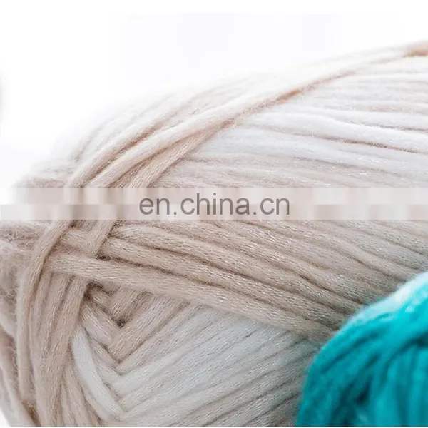 Fancy Acrylic Blend Aran Weight Colorful Fancy Air Yarn for Sweater photo-3