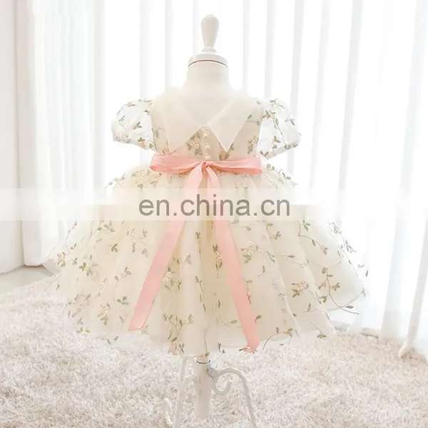 Spain Kids Dress for Girls Princess Birthday Party Dresses Baby Girl Embroidery Wedding Costumes Kids Christmas Clothing photo-4