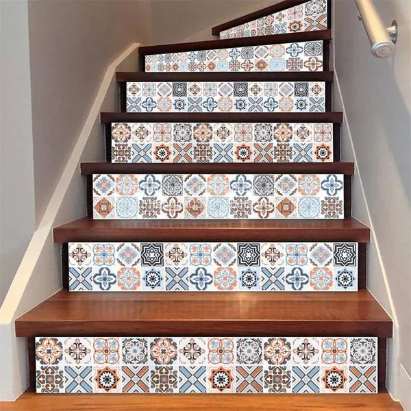 Bohemian Design Adornment Namely Peel Namely Wallpaper, 40.64 cm x 300.00 cm Color Strip Sticks Ceramic Tile Namely Removable From the Sticky Wallpaper Wallpaper Splash Plate Wall Decals Vinyl Film Wall Cover Applies to the Kitchen photo-3