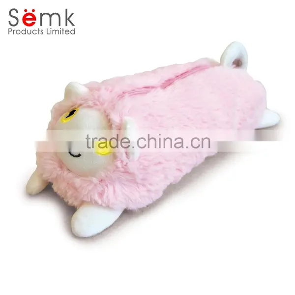 Semk Brand Lovely Clear Plush Animal Shaped Pencil Case for Kids photo-2