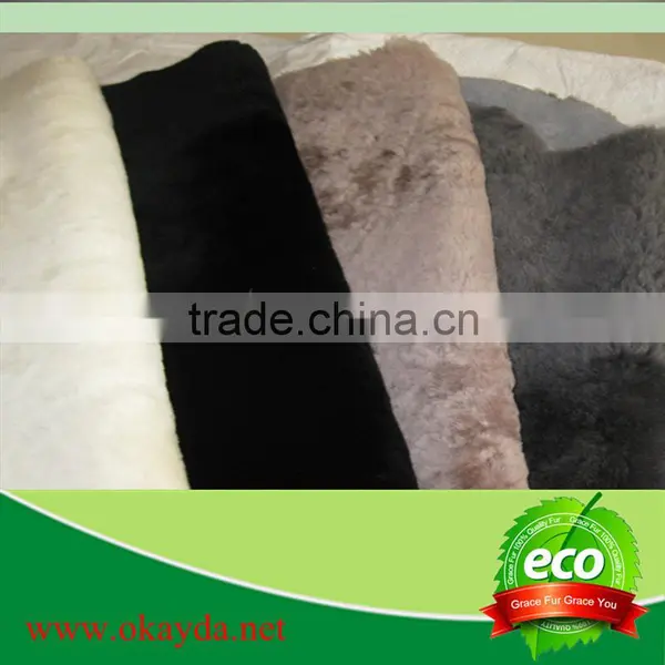 2015 Hot Sale Black Sheepskin Double Face Lining photo-2