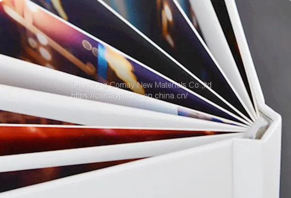 0.8mm White and Black Self Adhesive PVC Sheet for Photo Album photo-5