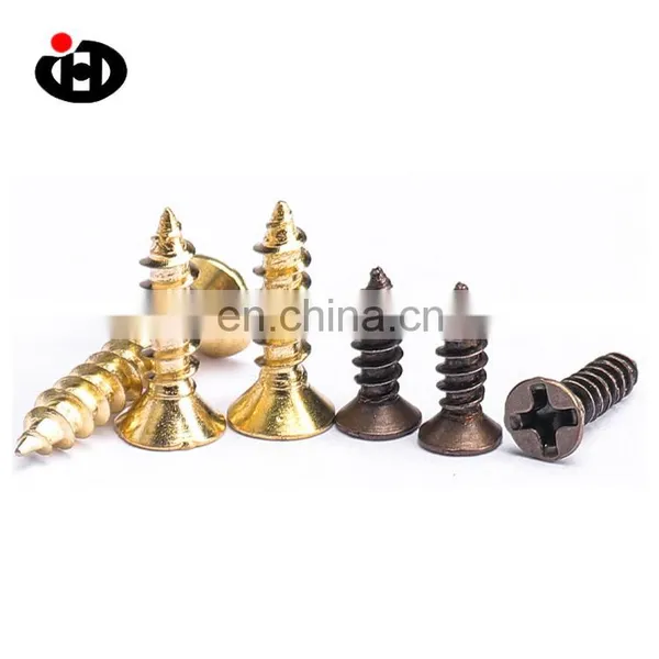 Hot Sale Galvanized 12.9 Gold Cross Countersunk Head Screws photo-2