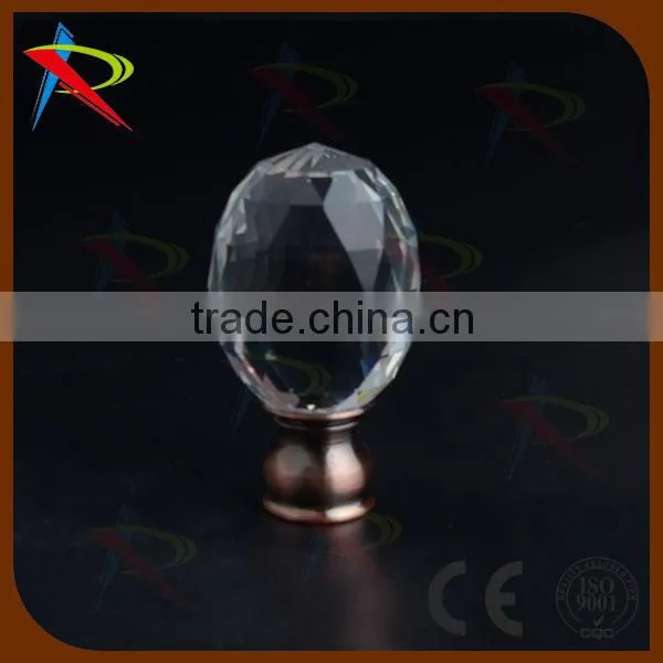 1.1-2.1m Antique Brass 19mm Metal Extend Window Curtain Pole Crystal Glass Finial photo-2
