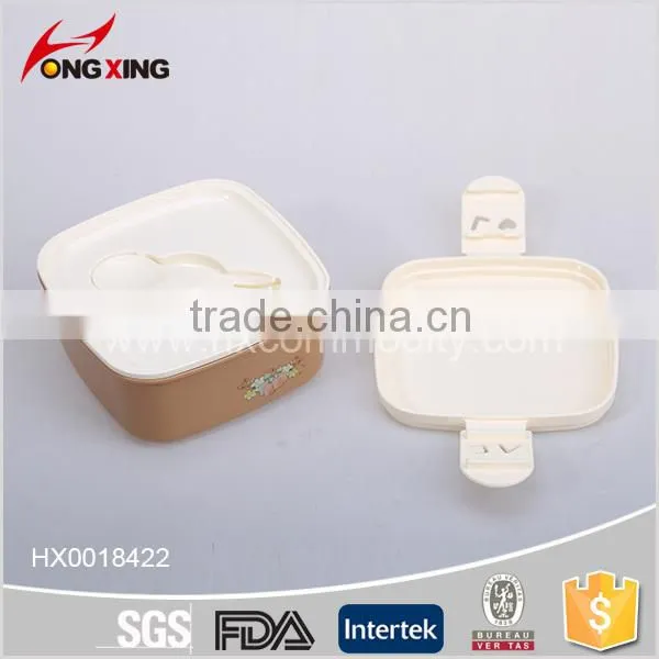 Cartoon Design Microwave Students Plastic Lunch Box With Spoon photo-2