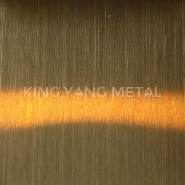 Stainless Steel Sheet Titanium Gold Hairline photo-3