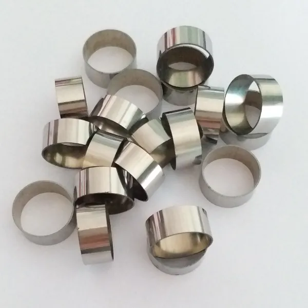 Stainless Steel Ring, Sensor Shielding Shell, Electronic Component Protective Shell, Made of SUS301 Stainless Steel Material, Can be Customized and Processed According to Customer Design Dimensions.