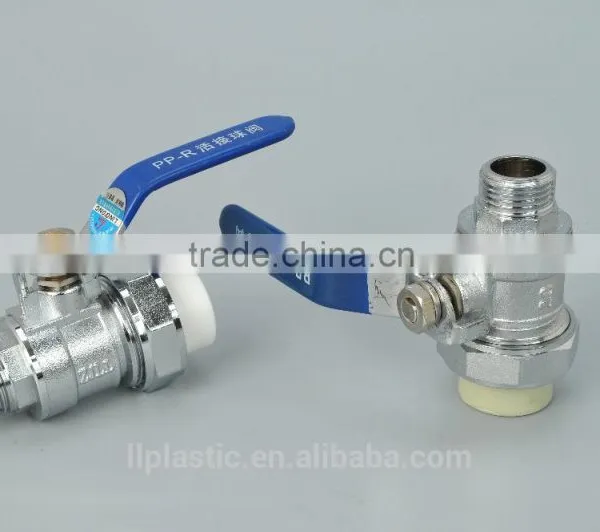 2015 Top Quality Hot Selling ABS Handle High Pressure PPR Brass Ball Radiator Angle Valve photo-6