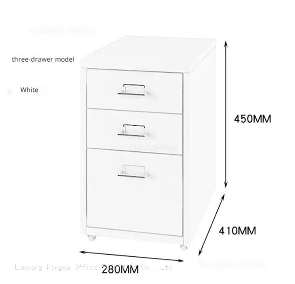 Flat Pack 3 Drawer Steel Filing Cabinet for FBA Sellers — HN-HM-03 by HNJUNTUO photo-2