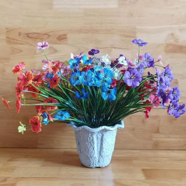 Eco Friendly Molded Pulp Flower Pot 10cm, 40g Weight, 2.5mm Wall, Reinforced Rim, Desktop Dried/Faux Flower Planter