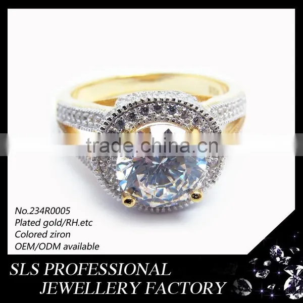 2015 Wholesale Wedding Jewelry Ring Deep Love Jewelry Silver Gold Plating Rings for Valentine Wooden Gift
