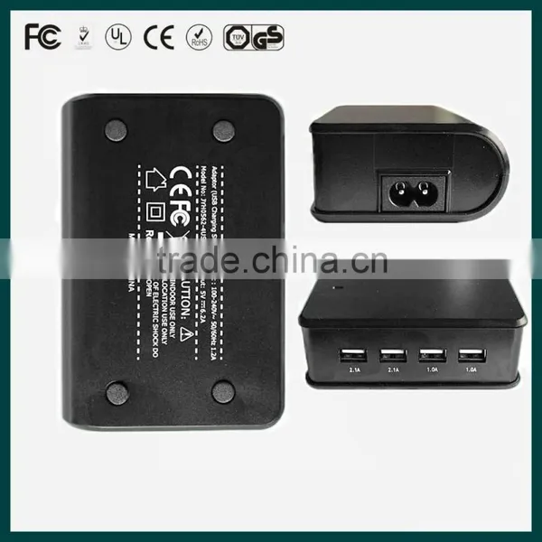 Usb Charger/ 4 Port (black) USB Travel Charger for Tablet and Mobile Phone With FCC,CE-EMC,CE-LVD Approved photo-4