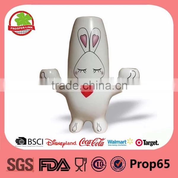 Ceramic toothbrush and toothpaste holder