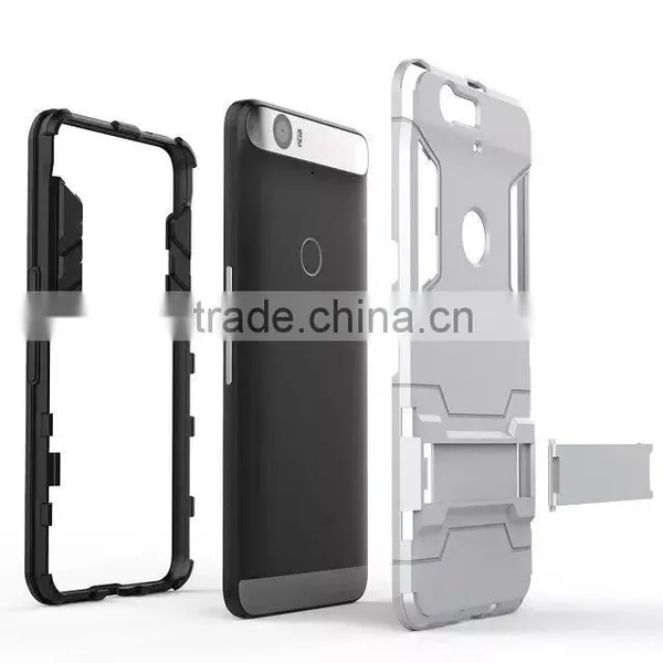 TPU Rubber Back Stand Case for Huawei Nexus 6p TPU+PC Cover Case With Stents MT-4904 photo-6