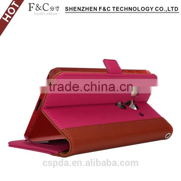 Shenzhen Manufacturer Stand Folio Wallet Leather Case for HTC Butterfly 3,genuine Leather Case for for HTC Butterfly 3 photo-6