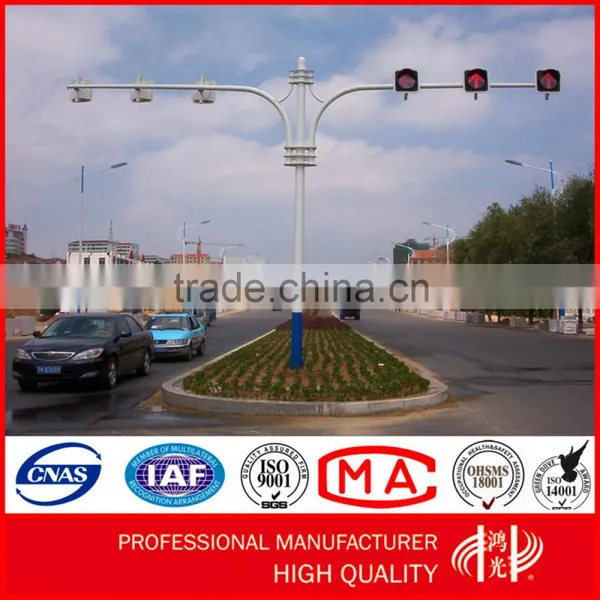 Octagonal Galvanized Steel Traffic Light Pole Supplier With High Quality
